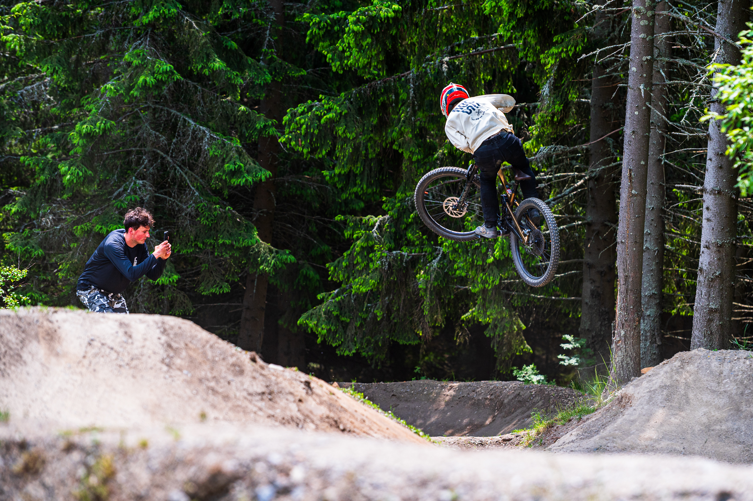 Jakub Vencl v Bikeparku Kopřivná